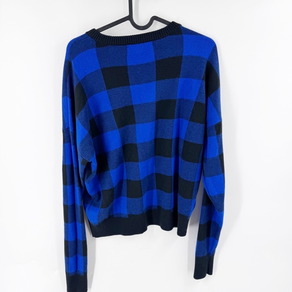 ✅ Lauren Ralph Lauren Women's Buffalo Check Cotton-Blend Sweater SIZE MEDIUM - Picture 6 of 6